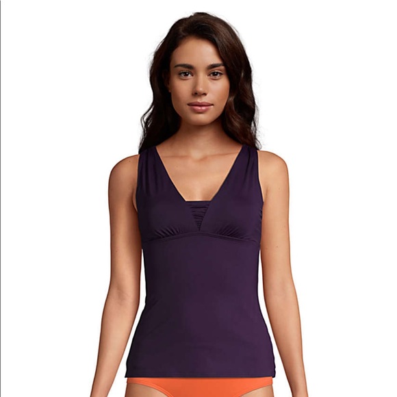 Lands End Tankini Grecian slender purple - Picture 5 of 8